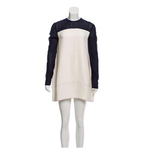 CELINE Céline Colorblock Long Sleeve Dress Size: M | US6, FR38